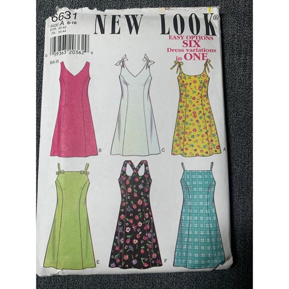 Simplicity Misses Dress Sewing Pattern sz 6 10 12 14 16 6631 - uncut - Picture 4 of 4